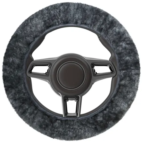 Walser Lammfell Lenkradbezug Grau – Winterkomfort für Ihr Auto - Der Walser Lammfell Lenkradbezug bietet optimalen Komfort und schützt vor kalten Temperaturen. Mit atmungsaktivem, temperaturregulierendem Lammfell bleibt Ihr Lenkrad das ganze Jahr über angenehm. Passend für Lenkräder von 37-39 cm Durchmesser.