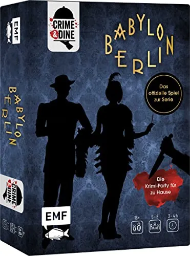 Edition Fischer Crime & Dine - Das Krimi-Dinner-Set: Babylon Berlin - Gesellschaftsspiel für spannende Krimiabende, inklusive offizieller Spielmaterialien zur beliebten Serie Babylon Berlin.