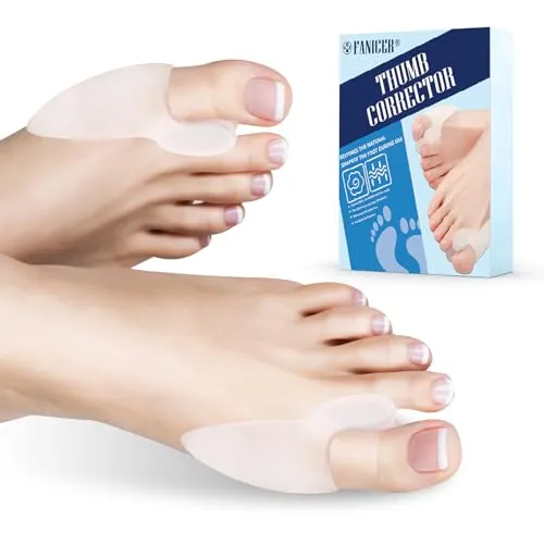 Stück transparent Hallux Valgus Korrektur,Großzehe Hallux Valgus Korrektur Silikon,Toe Separator,Universalgröße,lindert Fußschmerzen durch Reibung, Reiben und Druck,Schmerzlinderung, Unisex 6
