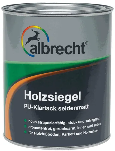 albrecht Holzsiegel PU-Klarlack seidenmatt farblos 750ml Neu & OVP