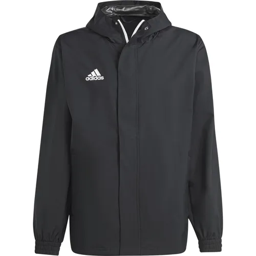 adidas Herren Entrada 22 All-Weather Jacket, Black, 3XL - Trainingsbekleidung aus 100 % recyceltem Polyester, ideal für jedes Wetter mit praktischen Reißverschlusstaschen und elastischen Bündchen für optimalen Tragekomfort.