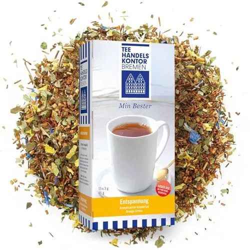 Hochwertiger Aromatisierter Kräutertee mit Orangen-Creme-Geschmack - 15 x 3 g