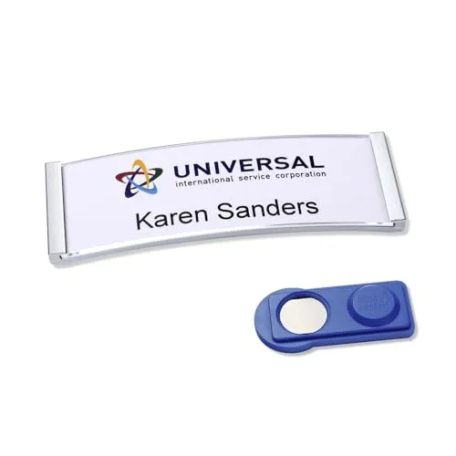 AVERY Zweckform Namensschild 68 x 22 mm silber 20er Set von Avery Zweckform