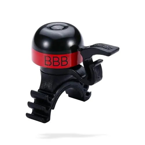 BBB Cycling Bike Bell Fahrradklingel Mini Lenker Sound Bell für Renn- und Rennräder Adults Rot MiniFit BBB-16