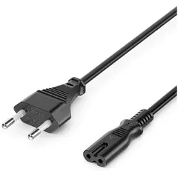 deleyCON deleyCON 2m Netzkabel Stromkabel Eurostecker von deleyCON