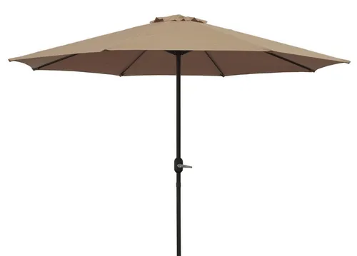 DEGAMO Marktschirm 300cm Durchmesser mit Kurbelmechanismus von DEGAMO