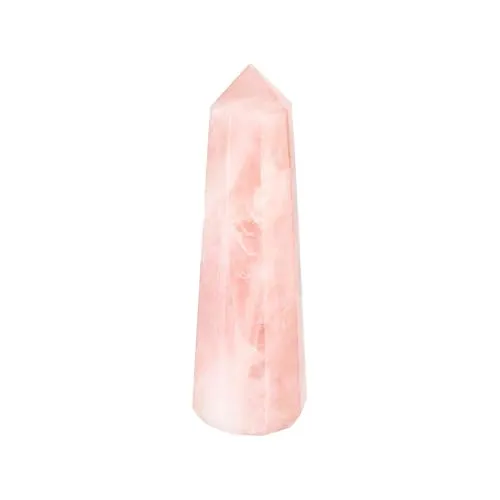 NKlaus Edelstein Rosenquarz Obelisk 7,5x2cm - Polierter Naturstein aus Rosenquarz, ideal für Sammlerstücke und zur Unterstützung Ihrer Meditation. Ein einzigartiges Stück für Ihre Sammlung.