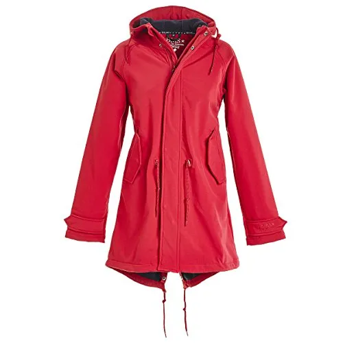 BMS HafenCity Coat SoftShell - Damenkurzmantel - rot - Größe 44 - Stylischer Damenkurzmantel mit atmungsaktiver SoftShell-Technologie. Praktische Taschen und winddichter Reißverschluss für optimalen Komfort. Ideal für wechselhaftes Wetter.