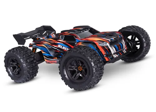 Traxxas 95096-4 Sledge 4x4 Monster Truck - Orange - RC-Modelle, 1:8 Maßstab, leistungsstarker brushless Motor für extreme Offroad-Abenteuer und hohe Geschwindigkeit.