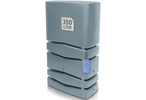 YourCasa Regentonne Eckig 350 Liter - Platzsparendes XXL Regenfass mit Deckel - Regentonnen für nachhaltige Gartenbewässerung - 350 Liter Fassungsvermögen, frostsicher und wetterbeständig, ideal für kleine Gärten oder Terrassen.