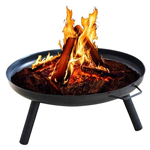 Mediablue Feuerschale ca. 60cm Ø Eisenschale Feuerstelle Gartenfeuer Feuerkorb Pflanzschale