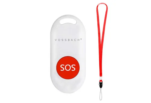 VOSSBACH Mobiler Senioren Notrufknopf SOS-Knopf Notfallknopf Alarmanlage (Erweiterung inkl. Batterie)