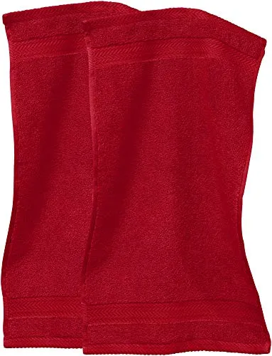 Erwin Müller Gästetuch Friedrichshafen 2er- Pack, 100% Baumwolle rot Größe 30x50 cm - Premium-Qualität, unvergleichlich saugfähig, hautsympatisch, formstabil (weitere Farben)