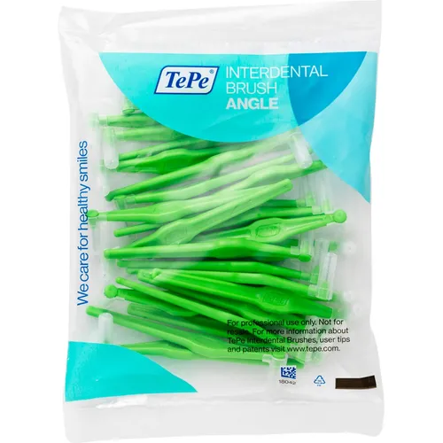 TePe Angle Interdentalbürsten Multipack 25 Stk, 0,8 mm, grün - Praktisches Multipack mit 25 TePe Angle Interdentalbürsten in grün (0,8 mm). Ideal zur gründlichen Zahnzwischenraumpflege und Unterstützung der Mundhygiene.
