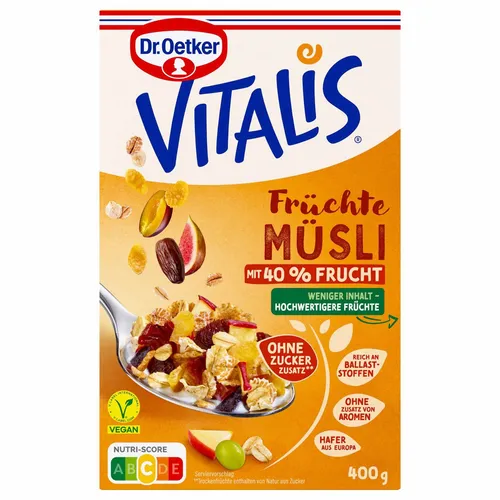 Oetker Vitalis Früchte-Müsli 400g von Oetker Vitalis