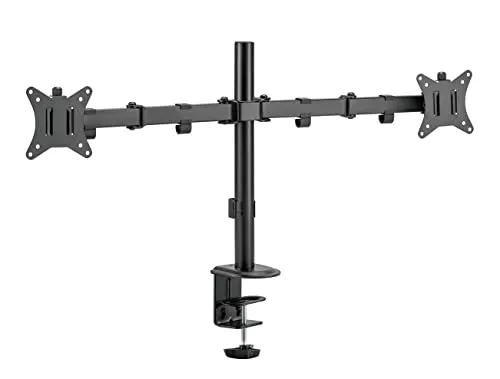 HALTERUNGSPROFI Monitor-Halterung Office-444 - Monitor-Halterungen für Displays bis 32 Zoll, neigbar, schwenkbar und höhenverstellbar für optimalen Komfort im Büro.
