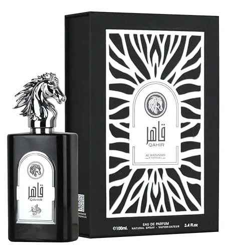 Al Wataniah Qahir Eau De Parfum 100 ml - Exquisite Herrendüfte - Herrendüfte mit intensiven, maskulinen Noten für einen anhaltenden Duft, der Selbstbewusstsein und Eleganz ausstrahlt.