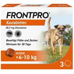 FRONTPRO Kautabletten für Hunde 4-10 kg
