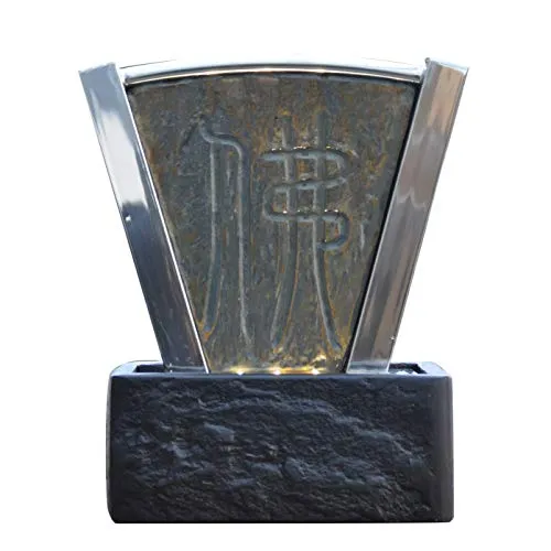 Köhko Zimmerbrunnen 25101 aus Edelstahl mit LED-Beleuchtung