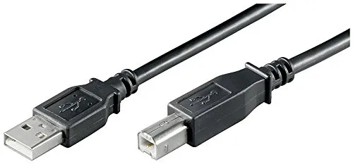 USB 2.0 Kabel, (lose Ware), 'A' Stecker > 'B' Stecker USB AB 300 LC HiSpeed schwarz 2.0 3m