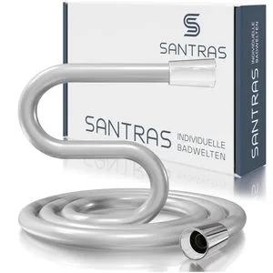 SANTRAS Duschschlauch Sun-Flex, 13110-150, aus Kunststoff, Gewinde 1/2 Zoll, 1,5 m