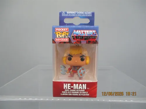 Funko Pop! Keychain: Masters of The Universe-He-Man - Chibi Figuren - Hochwertiger Vinyl-Schlüsselanhänger mit 11,76 cm, ideal für Sammler und Fans von Masters of the Universe. Perfekt als Geschenk oder Strumpffüller!