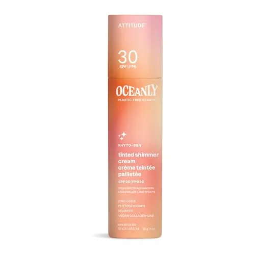 ATTITUDE Oceanly PHYTO-SUN Getönte Tagescreme mit SPF 30 - Tagescreme mit SPF 30 für strahlenden Teint und umfassenden Schutz vor UVA- und UVB-Strahlen. Angereichert mit Phyto-Sun-Komplex für natürliche Pflege und einen subtilen Schimmer.