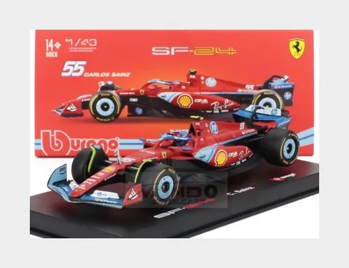 1:43 BURAGO Ferrari F1 Sf-24 #55 Miami Gp 2024 Carlos Sainz BU36843-SAI-MIAMI Mo