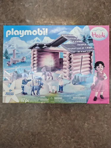 Produktbild PLAYMOBIL Heidi 70255 Peters Ziegenstall mit Lichteffekt