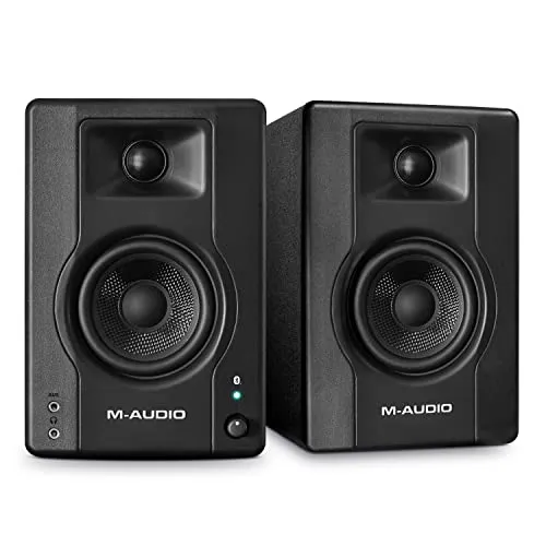 M-Audio BX3 BT - Kompakte 120W Bluetooth-Studiomonitore - Studio-Monitore mit 3.5-Zoll Tieftöner und Bluetooth für kabelloses Streaming. Ideal für Musikproduktion, Gaming und Podcasts. Inklusive MPC Beats Software zur kreativen Unterstützung.