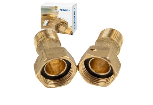 tecuro Wasserzähler Verschraubungen für Wohnungswasserzähler & Hauswasserzähler