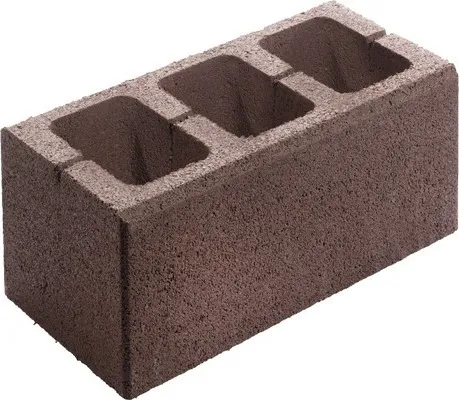 Mauerstein Vollstein Eleganca Rotbraun 40 cm x 20 cm x 16,5 cm