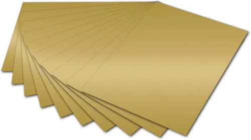 folia Fotokarton (B)500 x (H)700 mm 300 g/qm gold glänzend 10 Blatt