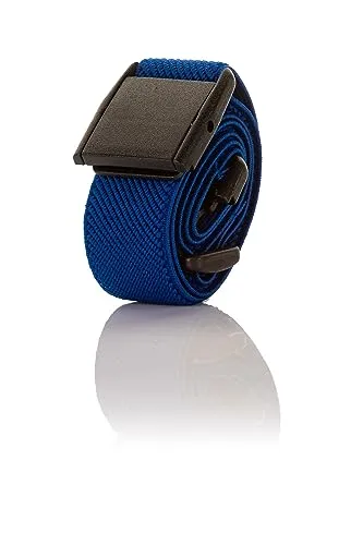 Olata Elastischer, Verstellbarer Unisex-Gürtel mit Kunststoffschnalle – Bequem und Langlebig für den Alltag. Königsblau