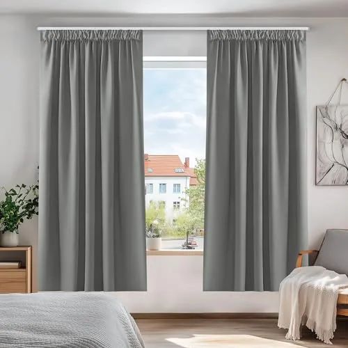 Vorhänge & Gardinen Grau von Deconovo