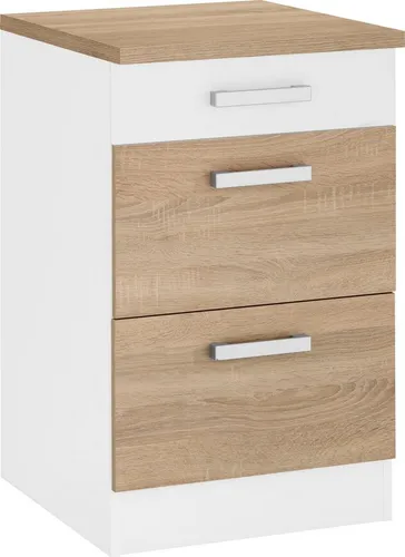 KOCHSTATION Unterschrank KS-Gera Breite 50 cm in beige von Kochstation