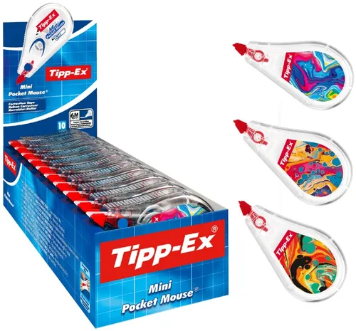 Korrekturroller Mini Pocket Mouse Dekor, 10er Display von Tipp-Ex