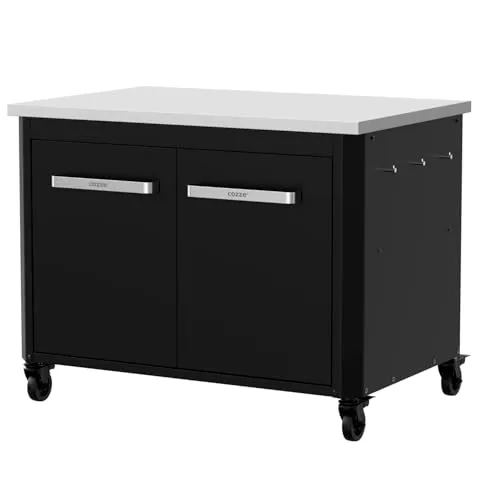 Cozze® Outdoor Küche mit Edelstahl Arbeitsplatte