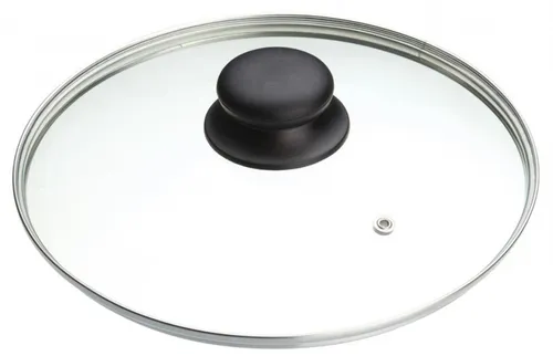MasterClass Glas-Topfdeckel, Ersatzdeckel für Kochtöpfe und Bratpfannen, gehärtetes Glas und hitzebeständiger Griff, backofenfest bis 180 Grad, spülmaschinenfest, 24cm
