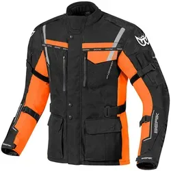 Berik Torino Waterproof Motorrad Textiljacke in orange von Berik