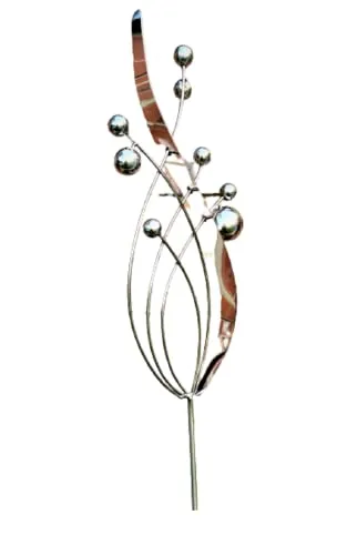 Elegante Skulptur Venedig klein aus Edelstahl in silber von Jürgen Bocker Garten-Ambiente