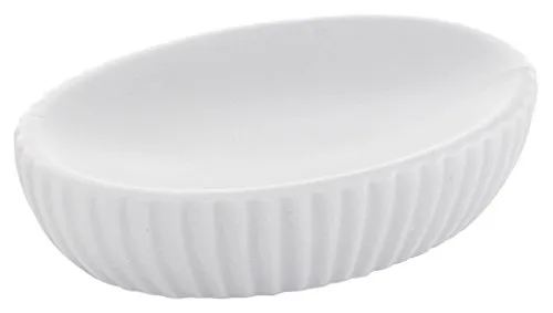 Gedy Marika Seifenschale, Keramik, Weiß, 8,3 x 12 x 3