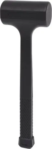 KS Tools 140.5256 Rückschlagfreier Schonhammer, 860g - Hämmer mit Polyurethan-Fiberglas-Stiel, funkenfrei und rückschlagfrei für gesundheitsschonendes Arbeiten. Höhere Schlagwirkung als herkömmliche Hämmer.