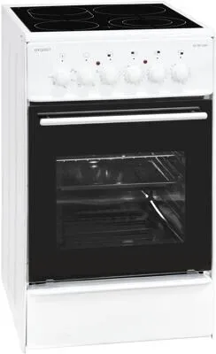 Exquisit ECM 5-4 BZ Elektro-Standherd - Herd mit 4 Kochstellen und vielseitigen Backofenfunktionen, energieeffizient mit nur 0,68 kWh/Zyklus – ideal für kreative Kochideen in jeder Küche.