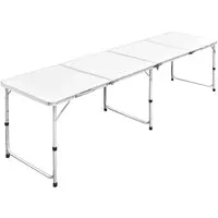 vidaXL Koffertisch Alu 240x60 cm