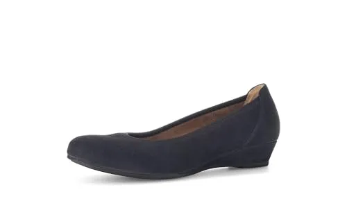 Gabor Damen Klassische Ballerinas - Elegante Flats mit Moderate Mehrweite (G) - Damen-Ballerinas aus hochwertigem Rauleder und Glattleder, ideal für komfortables Tragen und stilvolle Auftritte. Perfekt für Sommerabende mit 3 cm Keilabsatz.