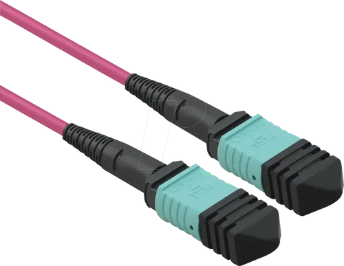 VALUE MPO-Trunk-Kabel OM4 10m - Violett - Kabel & Adapter, 10 m langes OM4 Glasfaserkabel, halogenfrei für höchste Sicherheit und optimale Datenübertragung.