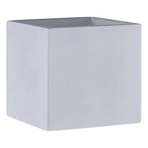 Paco Home Wandleuchte Innen Wandlampe Flur Würfel Lampe Indirektes Licht Up Down Effekt G9 Gemütliche Atmosphäre, Leuchtmittel: ohne Leuchtmittel, Farbe: Beton-Grau