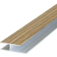 Dalsys Übergangsprofil 100cm Aluminium eloxiert - Hochwertige Übergangsleiste aus witterungsbeständigem Aluminium, schützt vor Stolperfallen und ist für verschiedene Bodenbeläge geeignet. Ideal für Fliesen, Laminat und Parkett.