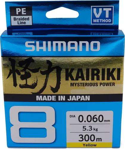 Shimano Angelschnur Kairiki SX 8 (gelb, 300 m)